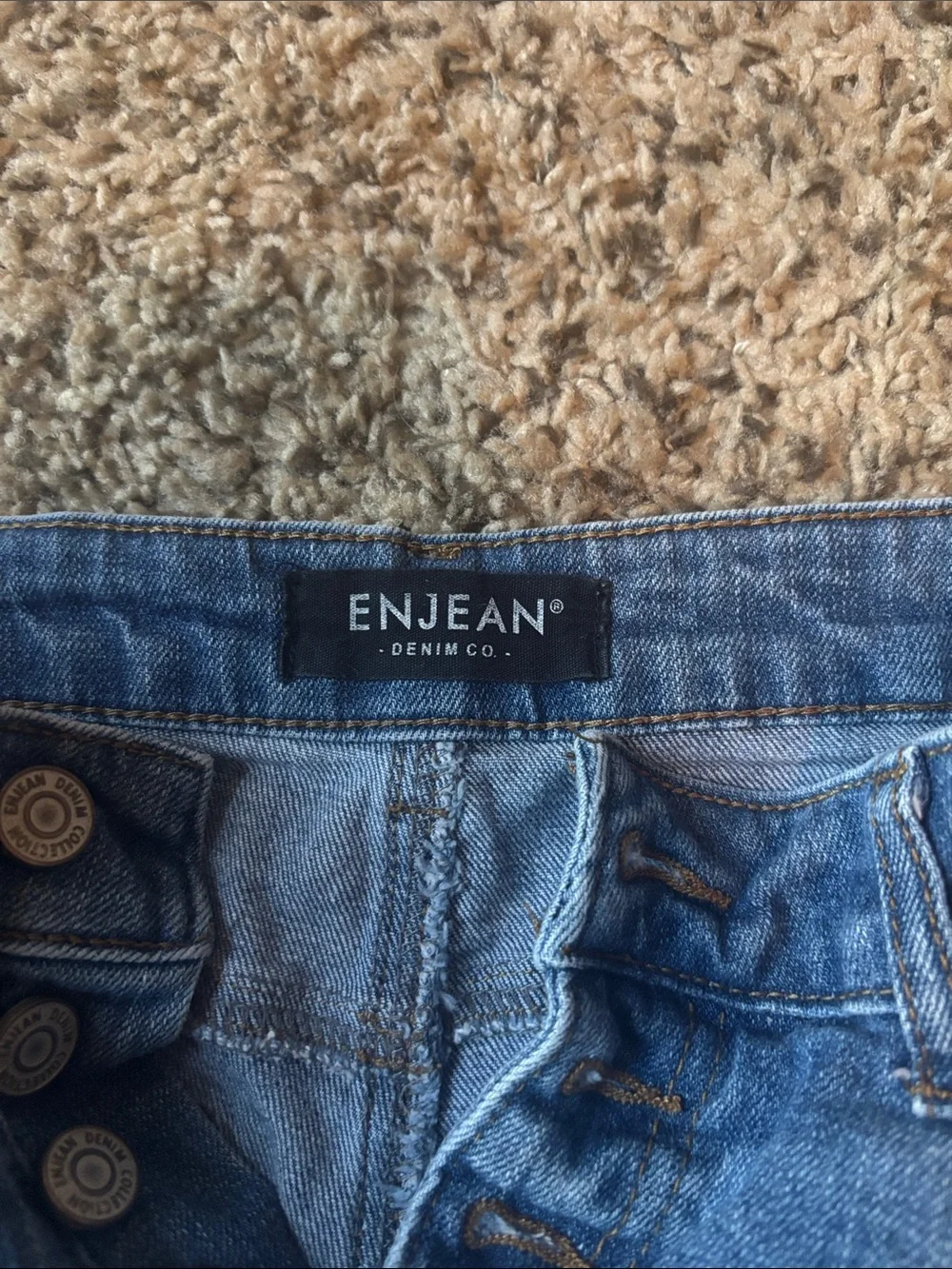 Women's Distressed Blue Denim Cutoff Shorts